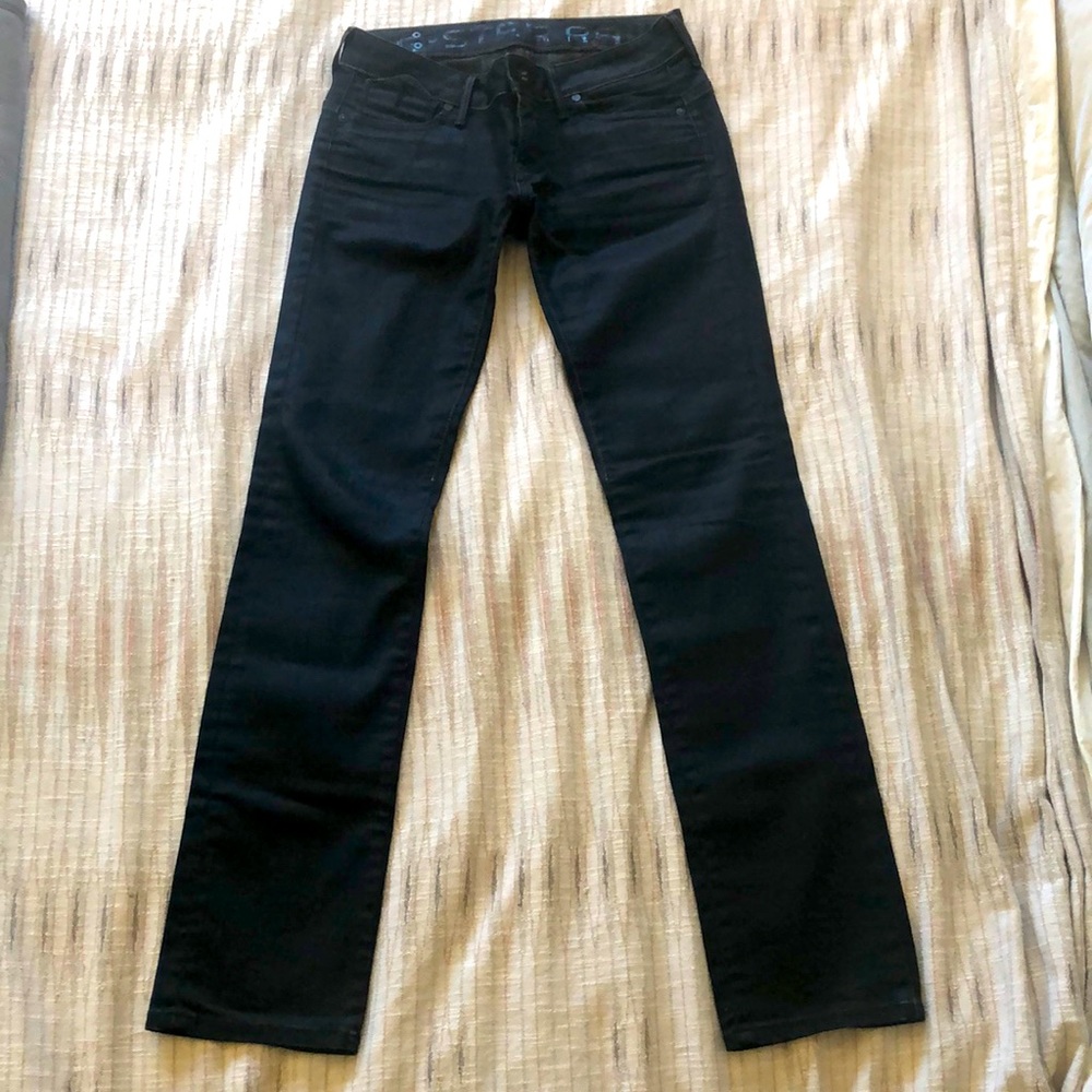 G-Star Corvet black waxed jeans 27x34